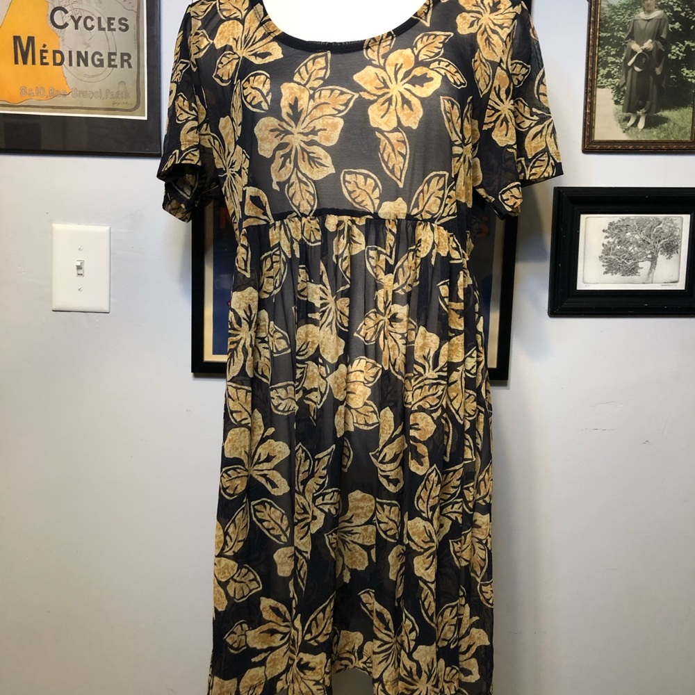 Cole of California mesh y2K see-through dress